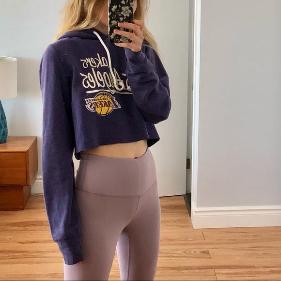 NBA Tops - NBA LA Lakers Cropped Hoodie